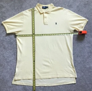 Vintage Polo Ralph Lauren Kurzarm Polo Herren XXL Gelb - Navy Pony - Bild 1 von 4