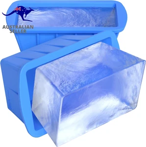 Extra Large Ice Block Mold, 2-Pack, 8Lb Ice Block, Ice Maker for Cold Plunge or - Picture 1 of 12