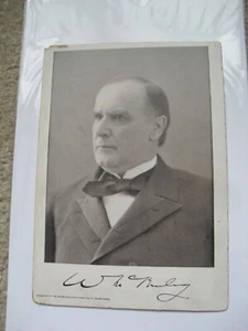 1896 Präsident William McKinley politische Kampagne Kabinett Karte Pennsylvania - Bild 1 von 2