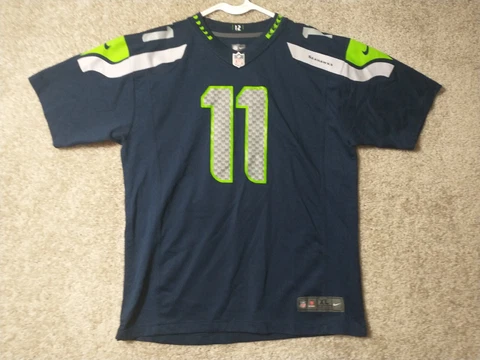 Seattle Seahawks Jersey Youth XL 18/20 Blue Green NFL Percy Harvin Nike Mens Cover