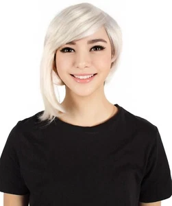 HPO Adult Women's American Comic Book War Hero White Wig, HW-7425 - Picture 1 of 9