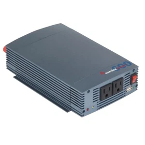 SAMLEX 600W PURE SINE WAVE INVERTER - 12V W/USB CHARGING PORT MFG# SSW-600-12A - Picture 1 of 2