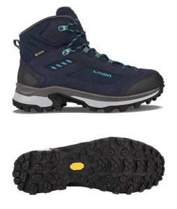 LOWA CORVARA GTX Gore Tex MID Ws Damen Wanderschuhe blau 221737-6967 EU 41,5 - Bild 1 von 1
