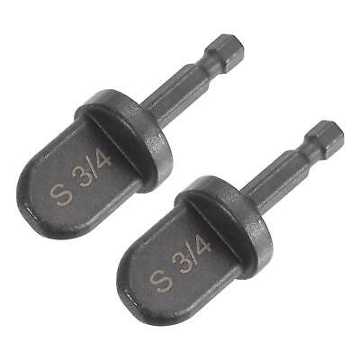 3/4  Swaging Tool Drill 1/4  Hex Handle For Copper Aluminum Pipe 2Pcs • 8.63£