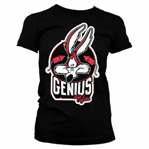 Women's Looney Tunes Wile E. Coyote Genius Fitted T-Shirt - Picture 1 of 2