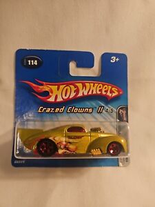 2005 Hot Wheels #114 Crazed Clowns II 1941 WILLYS COUPE Olive GoldBase 1/2 Card