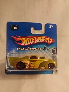 2005 Hot Wheels #114 Crazed Clowns II 1941 WILLYS COUPE Olive GoldBase 1/2 Card - Picture 1 of 4