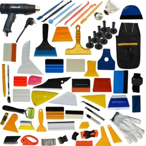 PRO Car Wrap Vinyl Tools Kits Squeegee Felt Window Tint Decals Stickers Combo - Foto 1 di 13