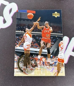1995-96 Upper Deck Michael Jordan Electric Court #137 Chicago Bulls GOAT HOF gg - Foto 1 di 2