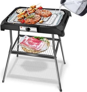 GRIGLIA ELETTRICA BBQ SUPPORTO SENZA FUMO ANTIADERENTE 2000W AIGOSTAR LAVAPRO - Foto 1 di 11