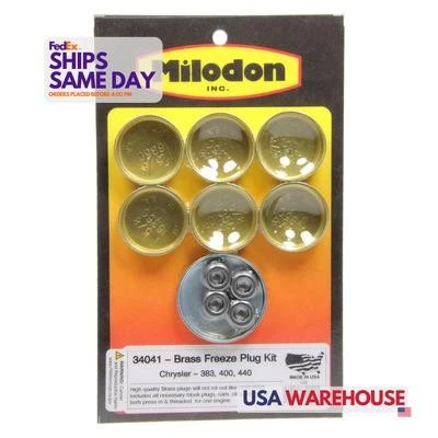 Milodon 34041, Kit Bbm Brass Freeze Plug Kit High Performance & Racing Parts - Image 1 of 4