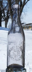 TWIN CITY BOTTLING CO ST PAUL BLOB TOP BEER BOTTLE WITH LOGO 9 3/8" TALL - Picture 1 of 5