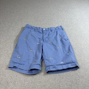 Polo Ralph Lauren Shorts Men 31 Shark Embroidered Stretch Cruise Beach Nautical - Picture 1 of 9
