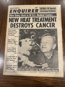 National Enquirer Dec 27 1977 John Wayne!!! Bagged And Boarded!! - Imagen 1 de 2