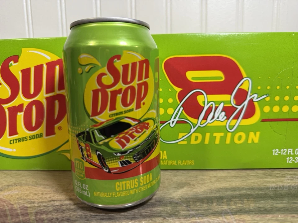Dale Earnhardt Jr Edition Sun Drop lata de 12 oz - sin abrir #8 último modelo Foto 1 de 4