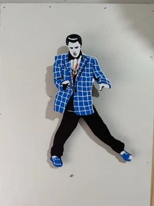 Elvis Presley Pendel Swinging Legs Clock in Blue SPEEDWAY VTG NIB RARE - Bild 1 von 10