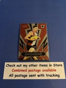 2025 AFL Select Luminous THUNDERBOLT GOLD Marcus Windhager St Kilda #132/399 - Picture 1 of 2