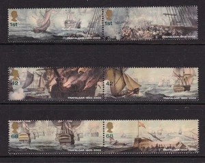 GB GRAN BRETAÑA 2005 BATALLA DE TRAFALGAR CONJUNTO NUNCA ARTICULADO COMO NUEVO - Imagen 1 de 1