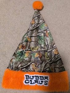 Sombrero de Papá Noel Bubba Claus naranja y camuflaje - Imagen 1 de 3