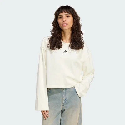 adidas women Essentials Winterized Wide Rib Long Sleeve - Image 1 of 4