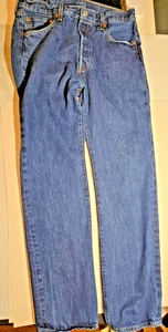 Vintage Levi's 501 Jeans Mens 34x34 Blue Denim 90's Button Fly - Imagen 1 de 4