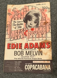 Edie Adams Copacabana Flyer Promo Programm Jules Podell Mailer NYC Vintage - Bild 1 von 8