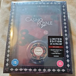 Titans Of Cult Casino Royale 4K Limited Edition Steelbook New & Sealed OOP rare - Foto 1 di 5