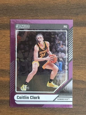 2024 Panini Caitlin Clark Collection - Donruss Caitlin Clark #6 фиолетовая /10 - Изображение 1 из 2