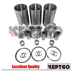 3TNE84 Engine Piston & Ring Set Cylinder Liner For Yanmar 3TNE84T 3D84E 3D84N - Picture 1 of 10