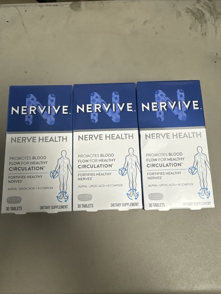 3 Novos Nervos Nervos Health - 30 Comprimidos Cada Caixa Exp. 04/2027 - Imagem 1 de 1