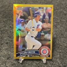 2011 Topps Chrome Gold Tyler Colvin /50 Cubs