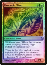 Harmonic Sliver FOIL Time Spiral PLD White Green Uncommon MAGIC CARD ABUGames