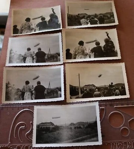 Sieben tolle alte Fotos - Zepplin , Luftschiff über Bad Kissingen 1939 - Picture 1 of 5