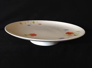 Mikasa Just Flowers (A4-182) One (1) 12" Diameter Pedestal Cake Stand Bone China - Picture 1 of 16