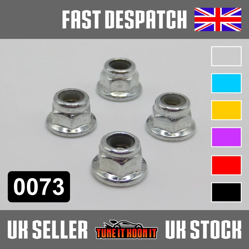 PLATA ROJO AZUL PÚRPURA ALUMINIO MAVERICK STRADA HSP REDCAT RC M4 4mm TUERCAS DE RUEDA