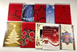 10 biglietti misti auguri natalizi con busta Natale - Picture 1 of 1