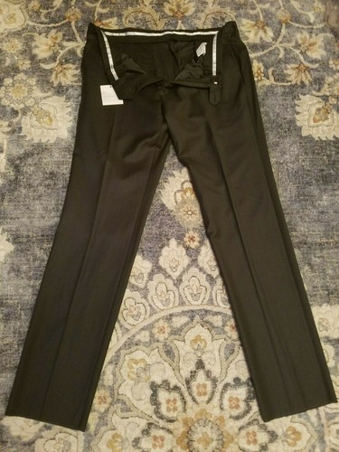 SAINT LAURENT (YSL) Pantaloni uomo YSL Yves Saint Laurent Made ITALY 120 lana pantaloni SLACKS nuovi con etichette 40 56