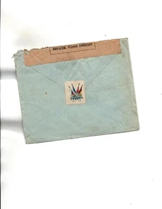 Switzerland 1916 PATRIOTIC Label Express to FRANCE-French censor WWI - Picture 1 of 2