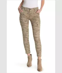 Joe's Jeans Mid Rise Utility Skinny Jeans - Olive Camo Size 26 (Retail $198) - Picture 1 of 8