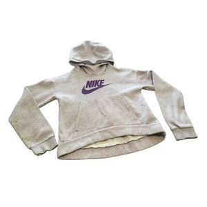 Nike Girls Sportswear Club Fleece Pullover Hoodie Large Purple Heather - Picture 1 of 4