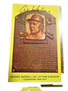 Al Kaline Detroit Tigers signed autographed baseball card HOF plaque postcard - Picture 1 of 1