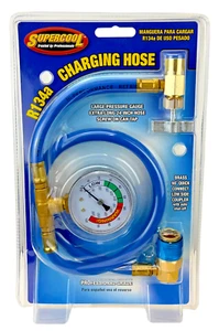 Supercool 38619 24-inch Charging Hose Screw on Can Tap & Gauge for Automotive - Bild 1 von 3