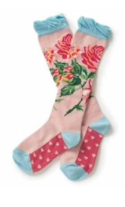 Matilda Jane Girls Skip to My Lou Socks Size Small Pink New - Picture 1 of 2