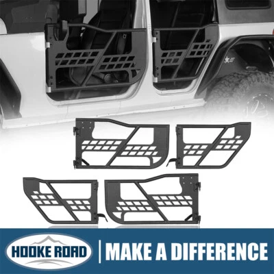 Hooke Road Rock Crawler Tubular Half Doors for 2007-2018 Jeep Wrangler JK 4-Door Foto 1 de 4