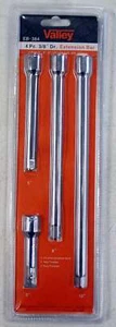 Valley 4pc Extension Bar Set 3/8" DR 3", 5", 8", 10" CR-V - Picture 1 of 1