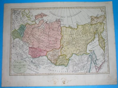 1808 RARO MAPA ORIGINAL ASIA RUSIA SIBERIA BAIKAL KAMCHATKA TOMSK IRKUTSK OMSK  Foto 1 de 4