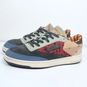 Reebok x Kung Fu Panda Club C 85 Men's Size 13 Tennis Shoes Blue Red Grey - Picture 1 of 11