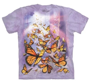 Camiseta de algodón The Mountain Monarch mariposas lavanda lavanda adulto S-3X - Imagen 1 de 5
