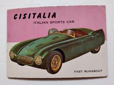 1954 TOPPS WORLD ON WHEELS - CISITALIA ITALIAN SPORTS CAR #102