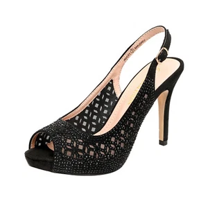 US Women Stilettos High Heel Sandals Peep Toe Slingback Wedding Dress Pump Shoes - Picture 1 of 19